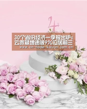 30个省份经济一季报出炉:云贵藏增速破9%位居前三_开元棋牌电脑版(图3) 开云体育中国官网
